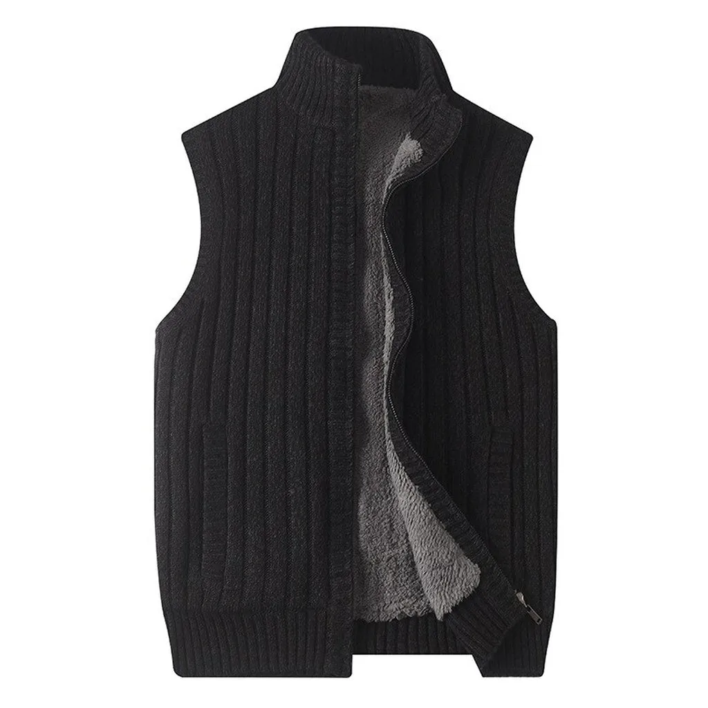 Sweater Men Casual O-Neck Pullover Men Autumn Winter Slim Fit Sleeveless Shirt Mens Sweaters Knitted Pull Homme Plus Szie 6XL