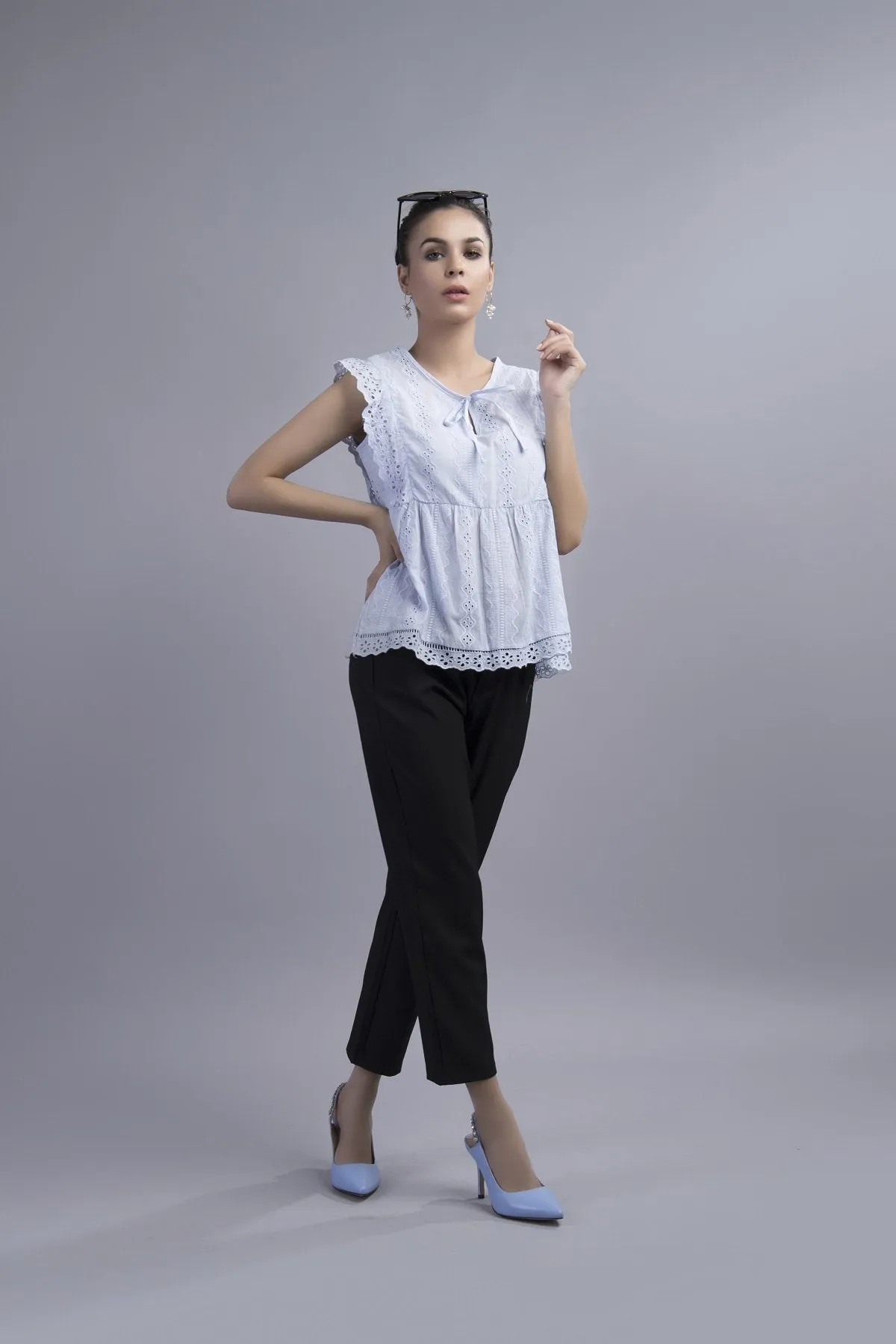 Tuna Tulip Blouse Blue